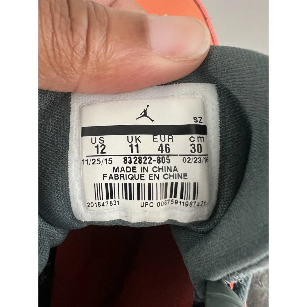 Air Jordan 9 Retro Low Bright Mango 2016 Men's Size 12